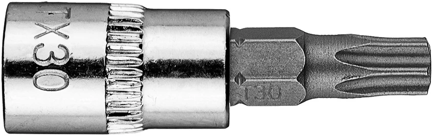 Końcówka NEO TORX TX30 Antgalis su 1/4" Galvute (trumpas, 37 mm)