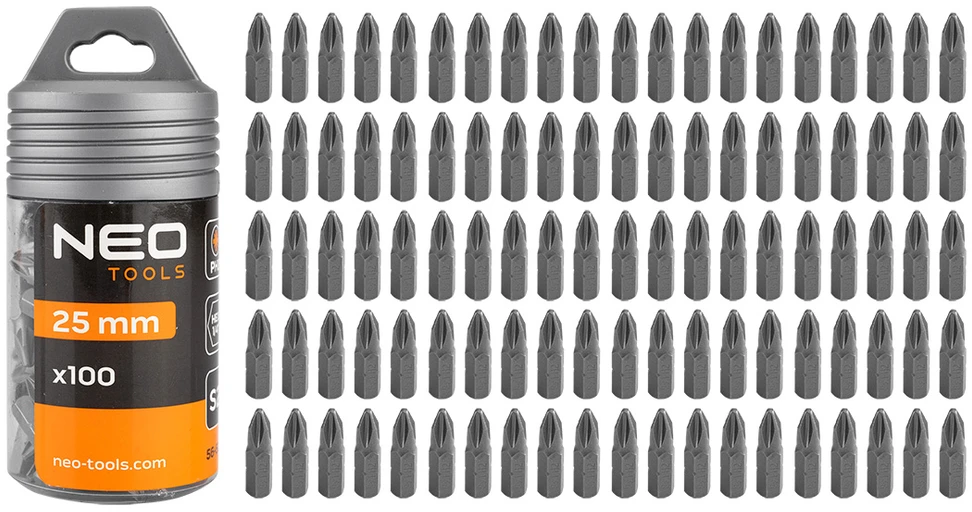 Koncówki Atsuktuvo antgaliai PH2 x 25 mm, 100 vnt.
