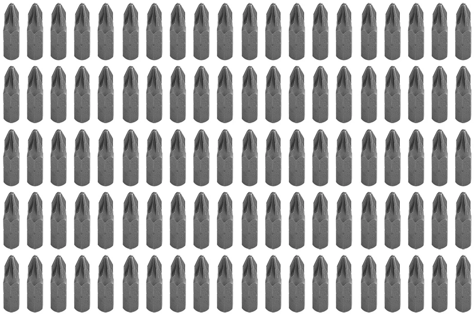 Koncówki PZ2 x 25 mm atsuktuvo antgaliai, 100 vnt.