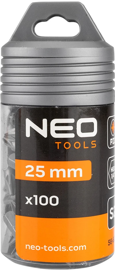 Koncówki PZ2 x 25 mm atsuktuvo antgaliai, 100 vnt.