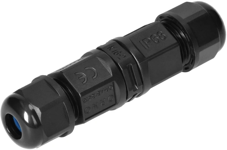 Orno Konektor Tiesus kabelinis jungiklis su greito prijungimo jungtimi IP68 MINI 2x1.5mm2, 400V/16A,