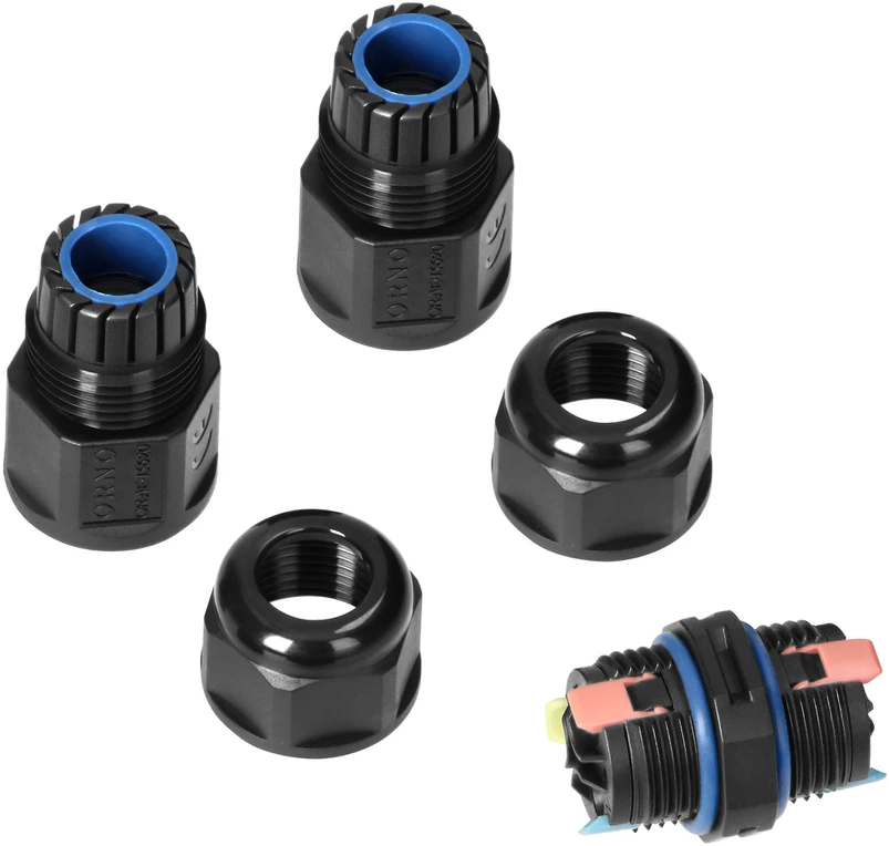 Konektor Tiesus kabelinis jungiklis su greito prijungimo jungtimi IP68, 3x4mm2, 400V/20A