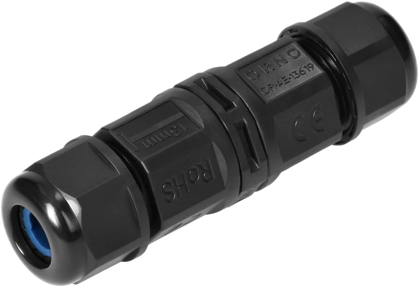 Orno Konektor Tiesus kabelinis jungiklis su greito prijungimo jungtimi IP68, 2x4mm2, 400V/20A
