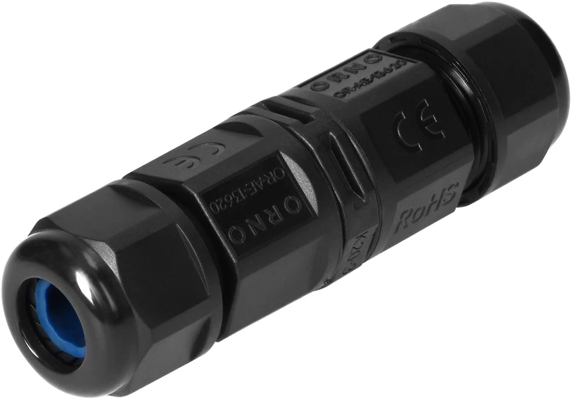 Konektor Tiesus kabelinis jungiklis su greito prijungimo jungtimi IP68, 3x4mm2, 400V/20A