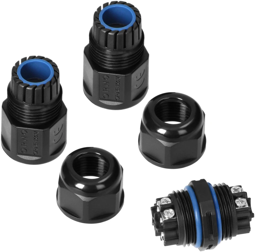 Konektor Tiesus kabelio jungtis IP68, 5x2,5 mm?, 400 V / 25 A