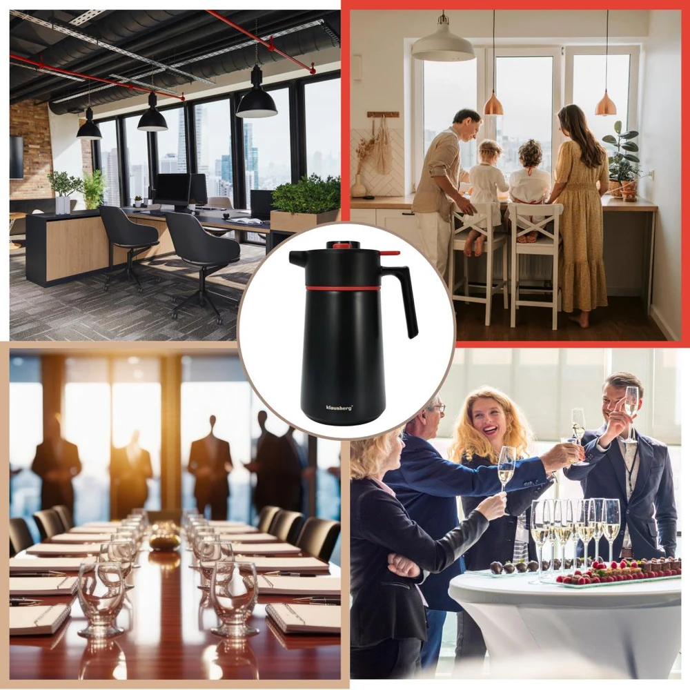 Konferencinis termosas 2,5 l, 304 plienas, be BPA, Klausberg, kb-9013