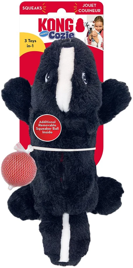 KONG - Cozie Pocketz Skunk - S - 29x14x6cm