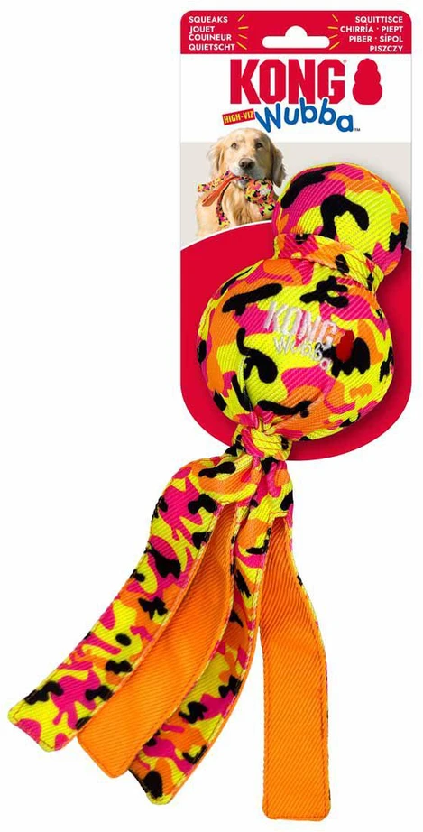Kong - WUBBA BALLASTIC HIGH-VIZ - Ryškios, gerai matomos spalvos - 33 x 9,5 x 7,5 cm
