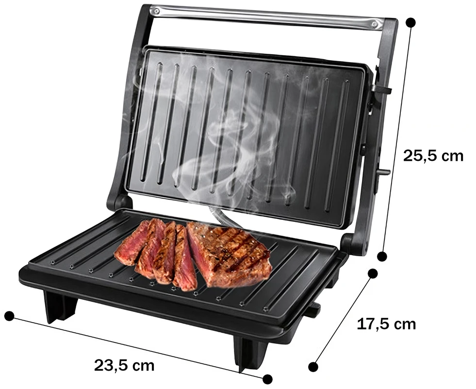Kontaktowy Kontaktinis elektrinis grilis E345, 750W