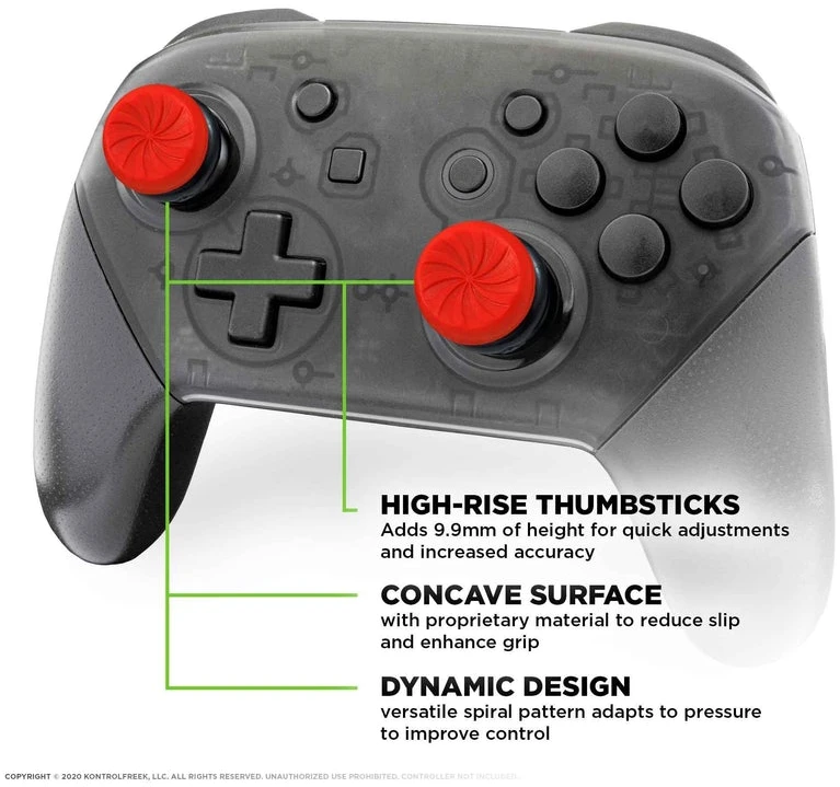 SteelSeries Kontrol Freek KontrolFreek – FPS Freek Inferno – Nintendo Pro (4 šakų)