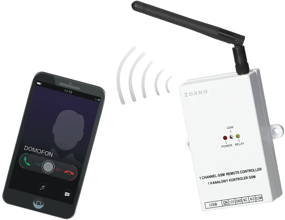 Orno Kontroler GSM vartų valdiklis su USB prievadu, 4G