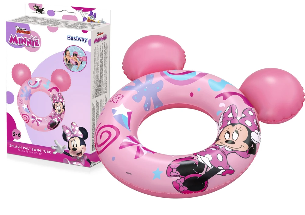 Pripučiamas ratas Bestway Minnie 9102, rožinis, 76 mm