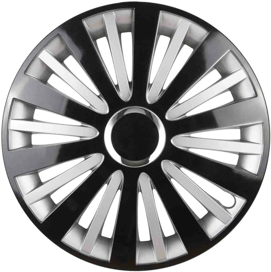 Leoplast Ratų gaubtas 1 vnt. Falcon, juodas ir sidabrinis 14"