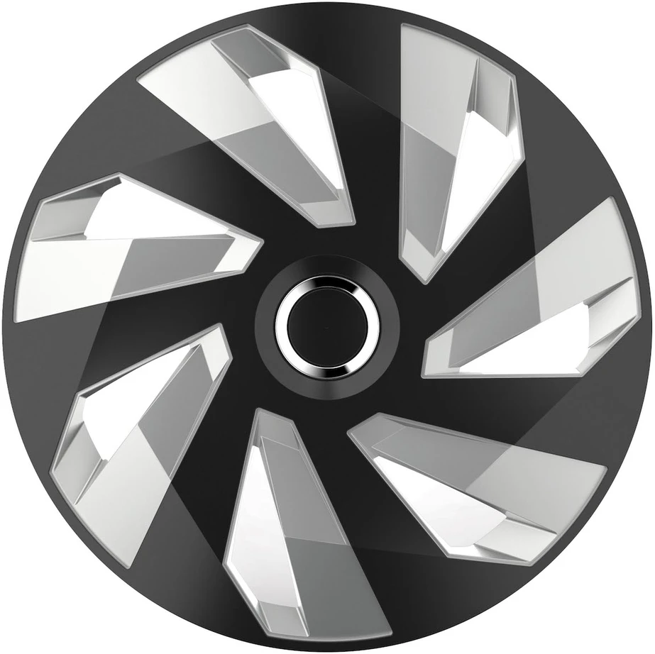 Versaco Ratų gaubtas 1 vnt. Vector RC, juodas ir sidabrinis 16"