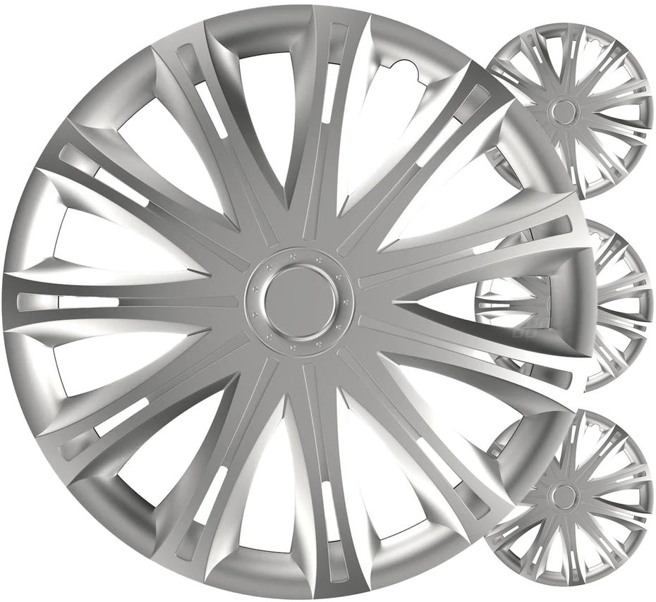 Versaco Ratų gaubtai 4 vnt. Spark, sidabriniai 17"