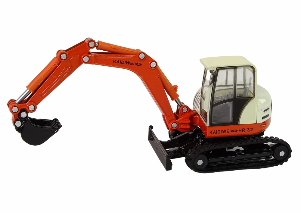 Lean Toys Metalinis ekskavatorius su kilnojamu kranu LeanToys