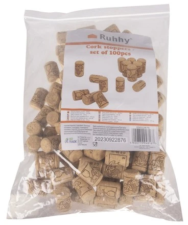 Vyno butelių kamšteliai - 100 vnt. Ruhhy 22876