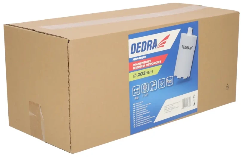 Grąžtas Dedra Grimo karunele deimantine 202x400mm