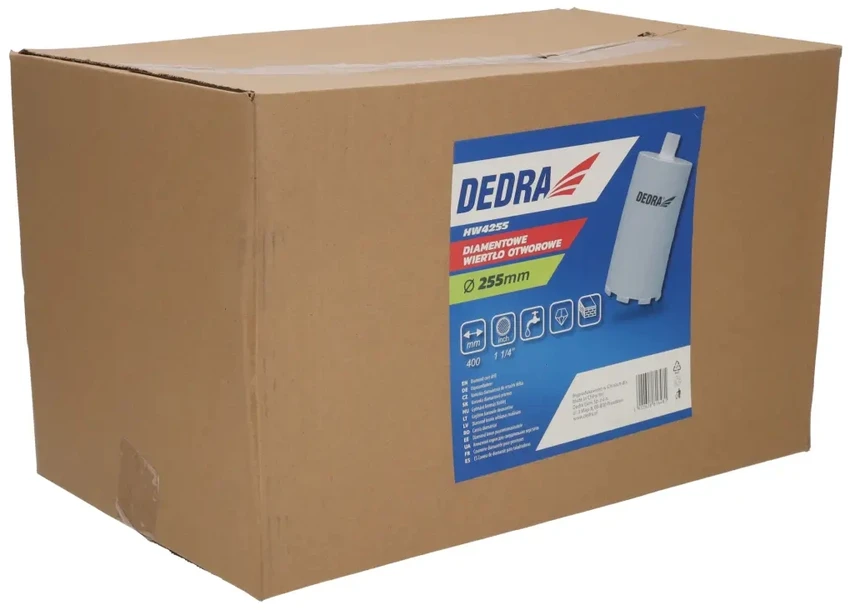 Grąžtas Dedra Grimo karunele deimantine 255x400mm