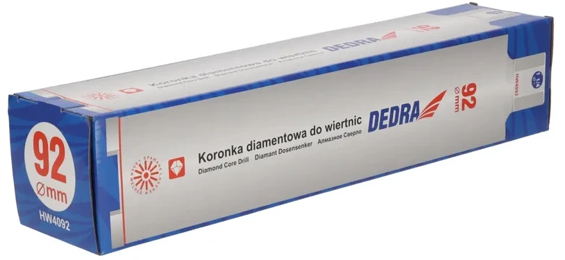 Grąžtas Dedra Grimo karunele deimantine 92x400mm