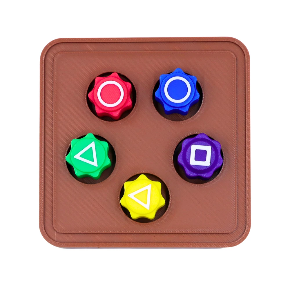 Lean Toys Gonggi kauliukų rinkinys su stovu, 5 vnt.