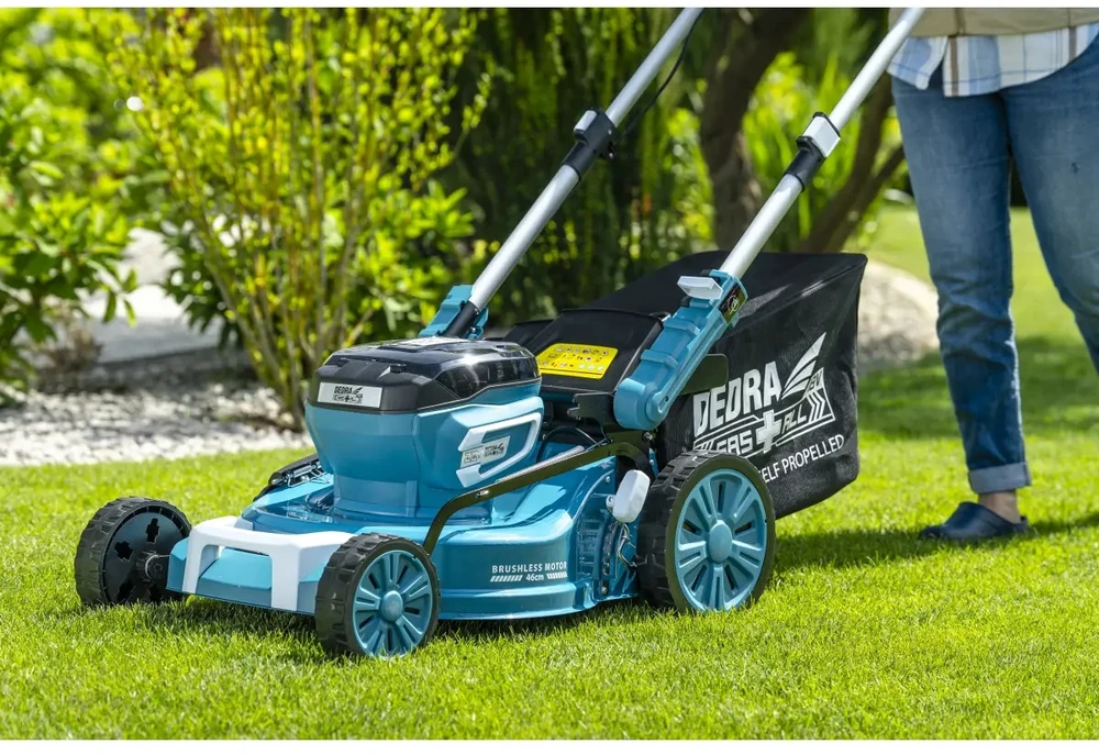 Akumuliatorinė žoliapjovė 2x18V DEDRA SAS+ALL DED6997X, pjovimo plotis 46 cm | DED6998X