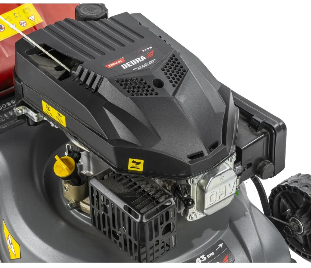 Benzininė vejapjovė DEDRA DED8720-43CP, 2,7kW