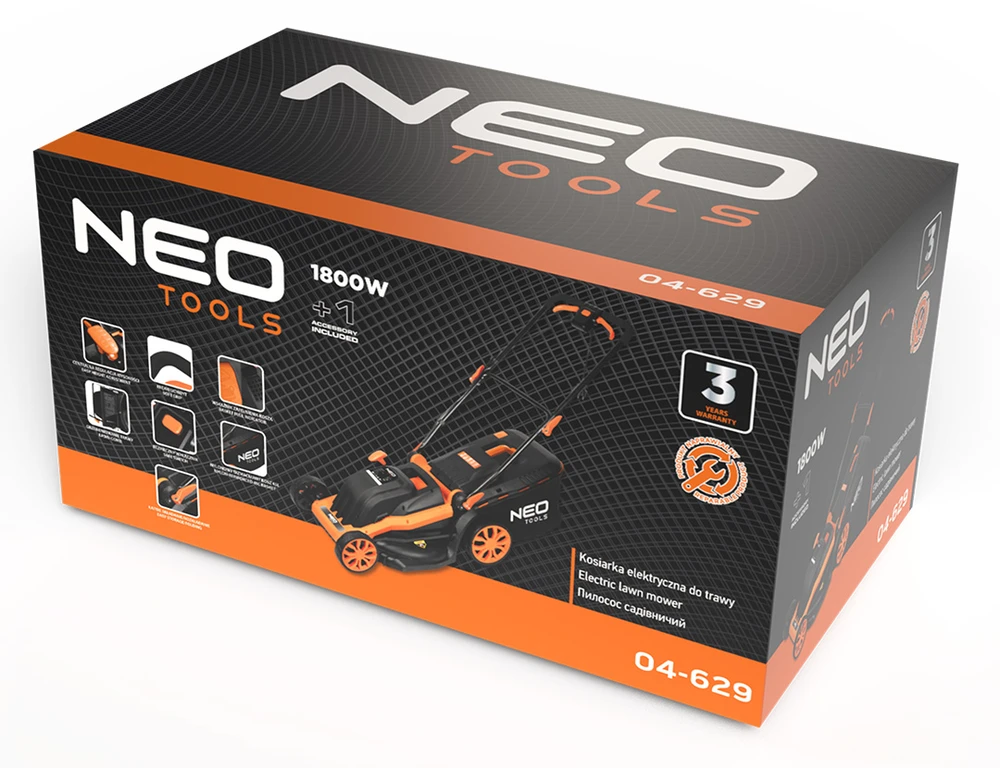 Neo Tools Vejapjovė Vejapjovė 1800 W, 440 mm, 45 l krepšys