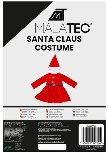 Costume - Mrs. Claus Malatec 22702