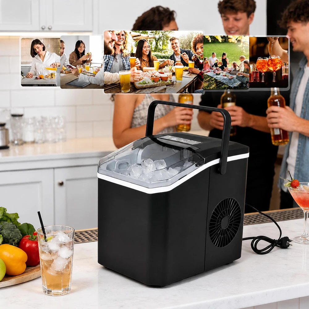 Kostkarka Ledo gaminimo aparatas 12 kg namams Ledo kubelių gaminimo aparatas „Express Ice“