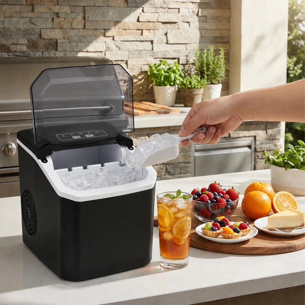 Kostkarka Ledo gaminimo aparatas 12 kg namams Ledo kubelių gaminimo aparatas „Express Ice“
