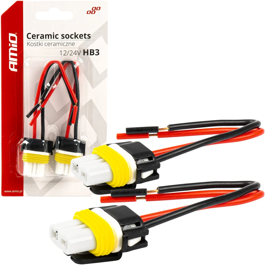 Keramikiniai lizdai HB3 9005, 2 vnt., AMIO-03058