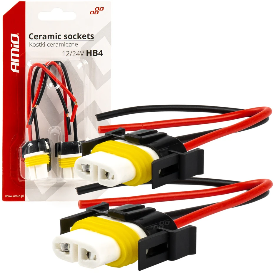 Keramikiniai lizdai HB4 9006, 2 vnt., AMIO-03059