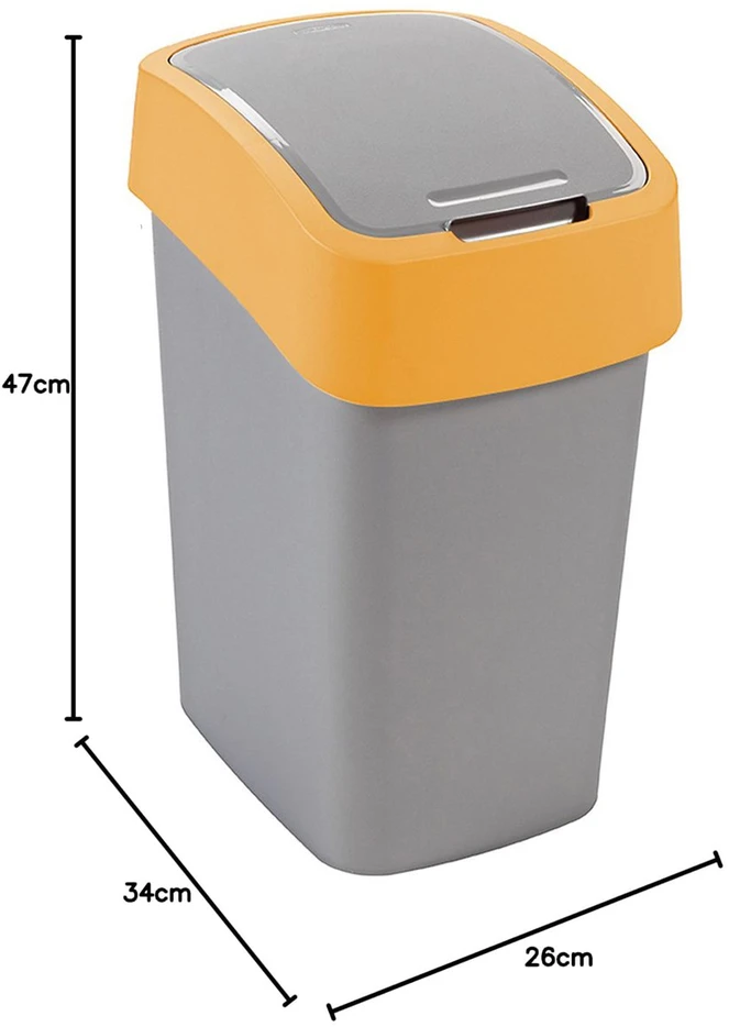 CURVER KOSZ NA ŚMIECI FLIP BIN 25L /ORANŽINĖ