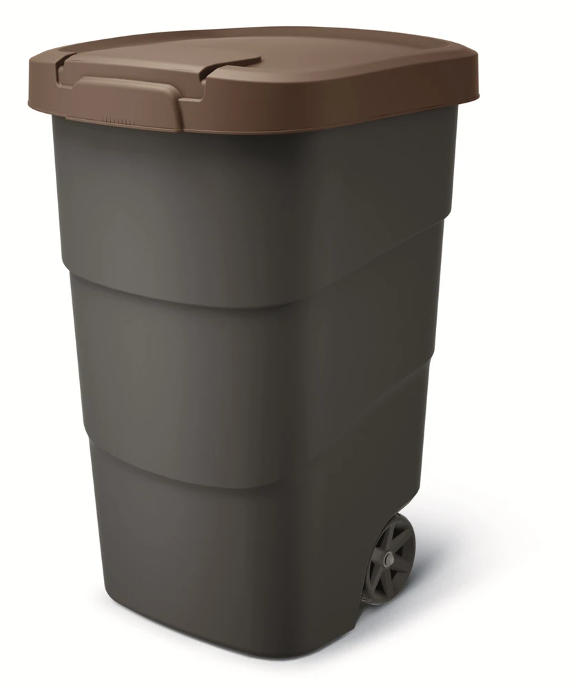 Prosperplast Krepšys WHEELER 95 l šiukšliadėžė - ruda