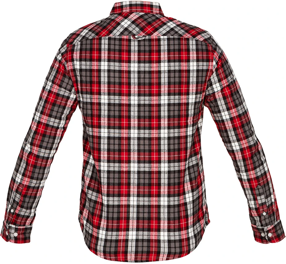 Koszula Raudoni, juodi ir balti languoti flaneliniai marškiniai, XL dydis