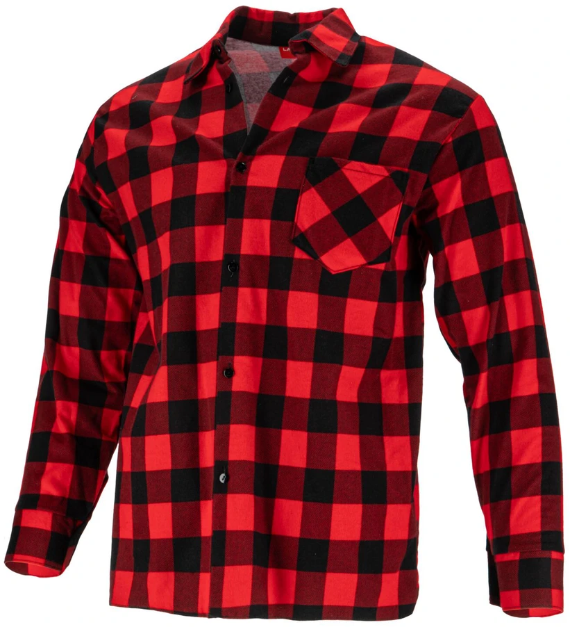 Lahti Pro Koszula Raudoni languoti flaneliniai marškiniai, 170 g/m2, „xl“, ce, lahti