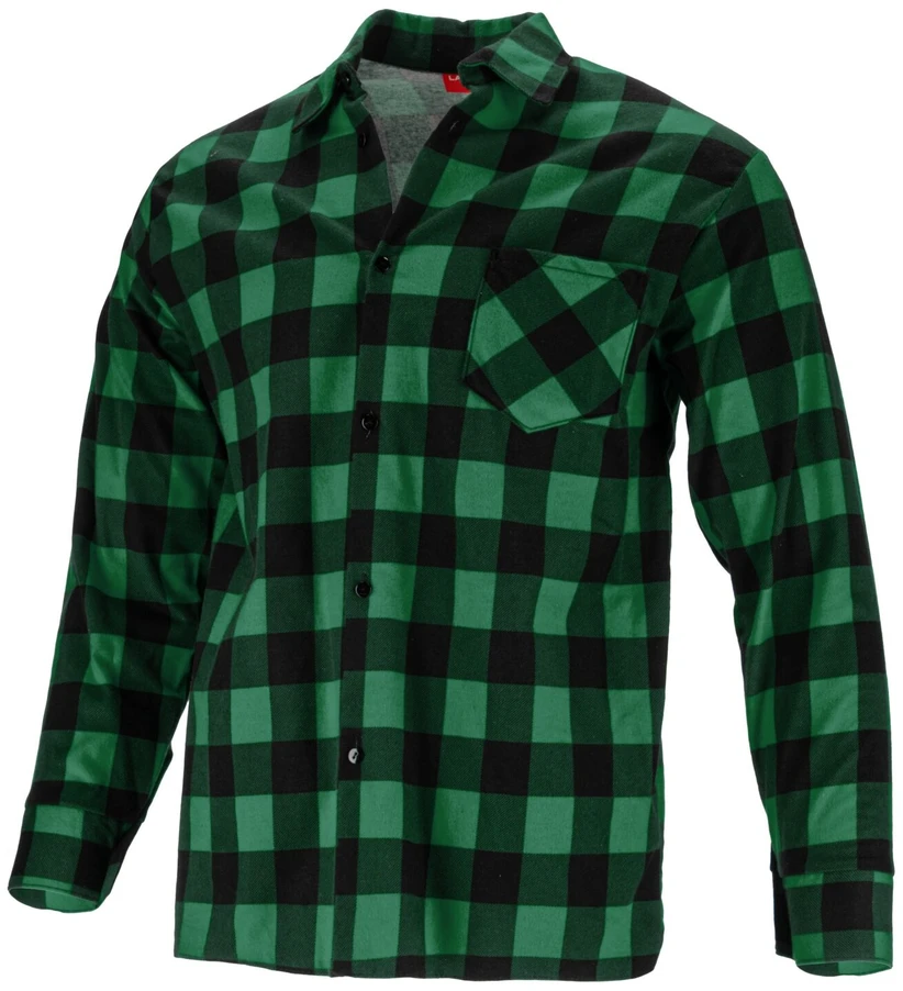 Lahti Pro Koszula Žali languoti flaneliniai marškiniai, 170 g/m2, 3xl, ce, lahti