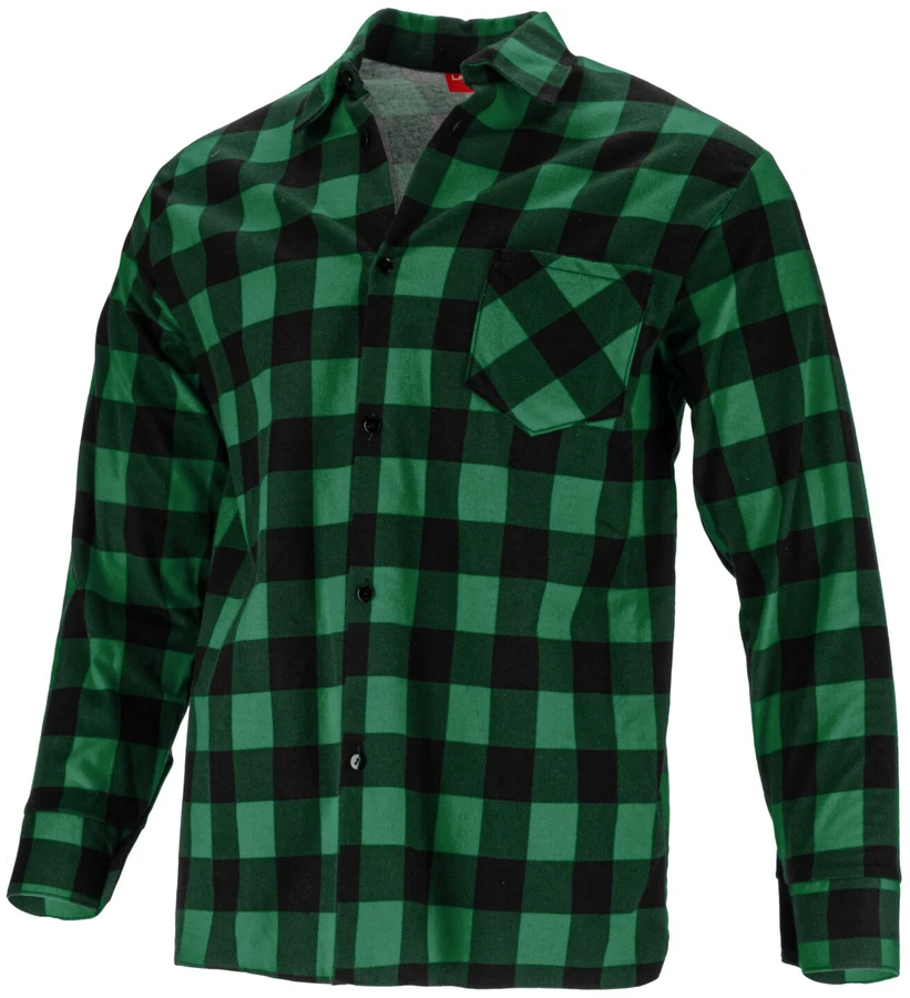 Lahti Pro Koszula Žali languoti flaneliniai marškiniai, 170 g/m2, „xl“, ce, lahti
