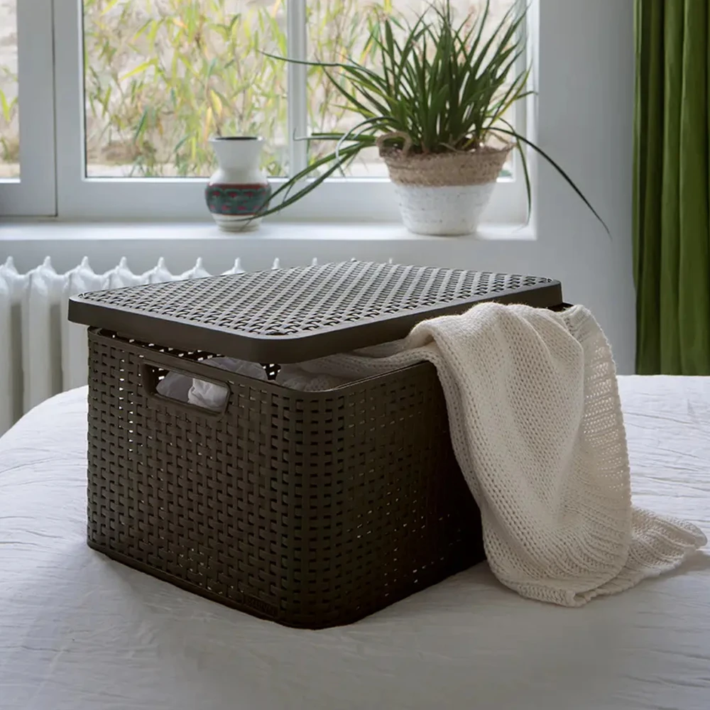 Daiktadėžė CURVER STYLE, 30 l, pilka, 44×33×24 cm
