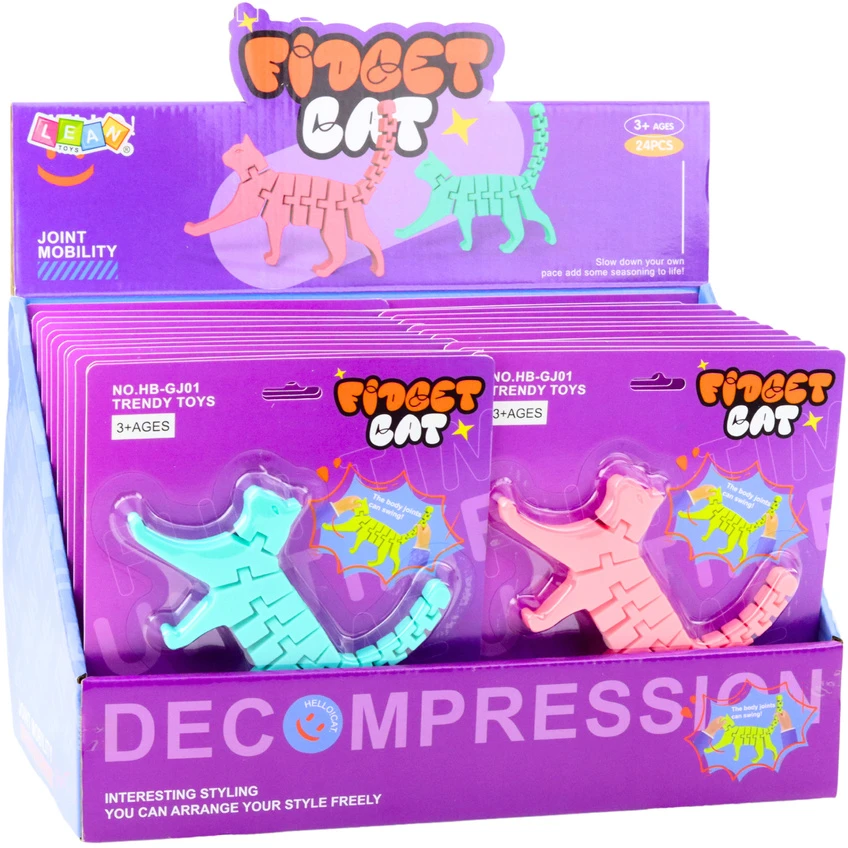 Dėlionė Lean Toys Katės formos 3D Fidget žaislas