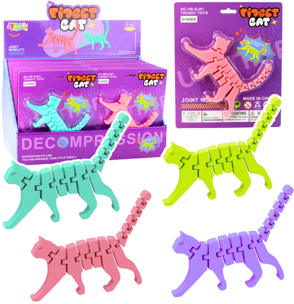 Dėlionė Lean Toys Katės formos 3D Fidget žaislas