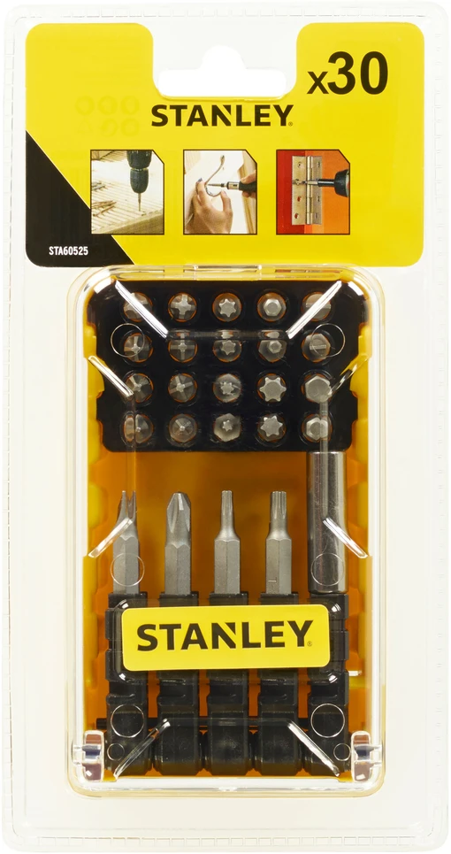 STANLEY Rinkinys sukimo antgalių 30el. + UCHWYT