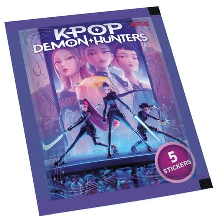 Kpop Demon Hunters K-pop demonų medžiotojai - lipdukų albumas - 2 aklųjų maišeliai - DK/NO (374-0002)