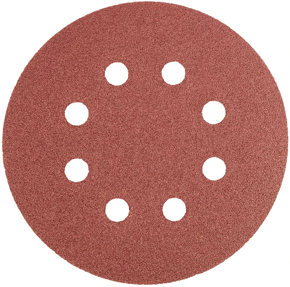 Neo Krążki Šlifavimo diskai su lipdukais, 125 mm, P120, 5 vnt., su 8 skylėmis