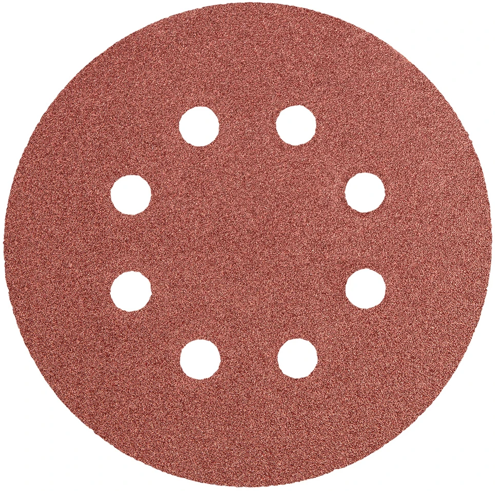 Neo Krążki Šlifavimo diskai su lipdukais, 125 mm, P100, 5 vnt., su 8 skylėmis