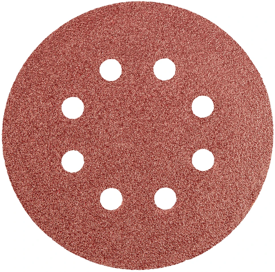 Neo Krążki Šlifavimo diskai su lipdukais, 125 mm, P60, 5 vnt., su 8 skylėmis