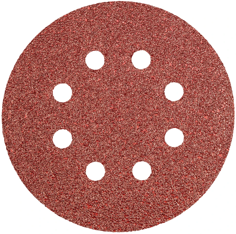 Neo Krążki Šlifavimo diskai su lipdukais, 125 mm, P40, 5 vnt., su 8 skylėmis
