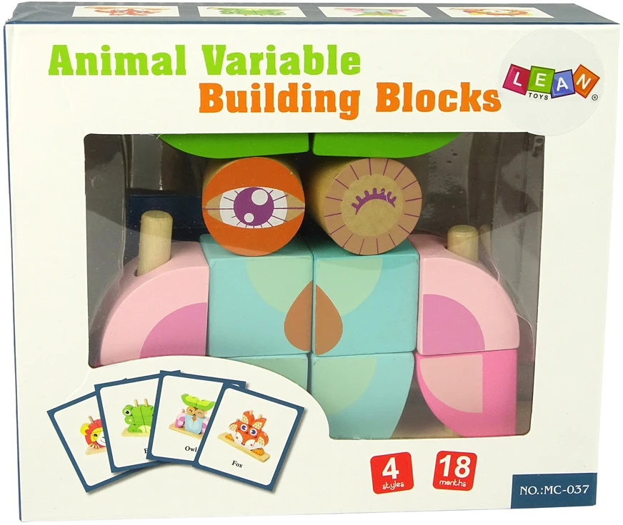 Medinė erdvinė dėlionė vaikams Lean Toys Pelėda 3D