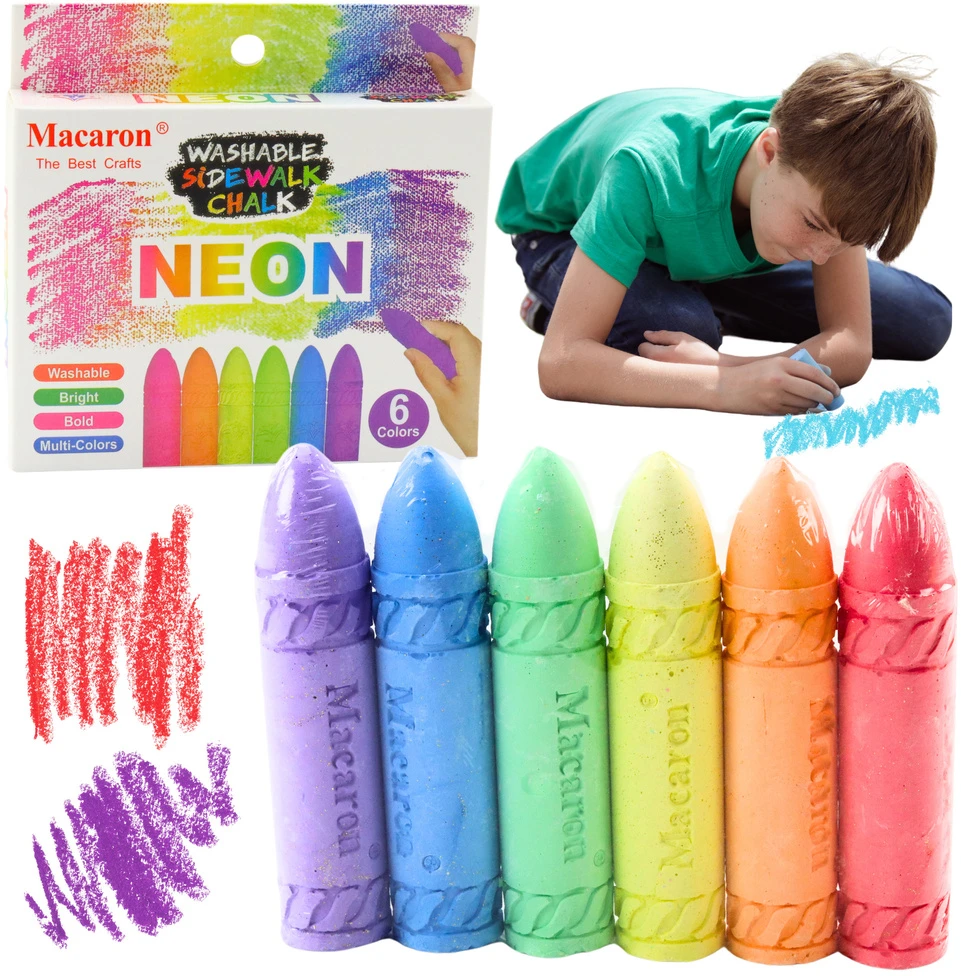 Lean Neoninės kreidos rinkinys vaikams ir suaugusiems